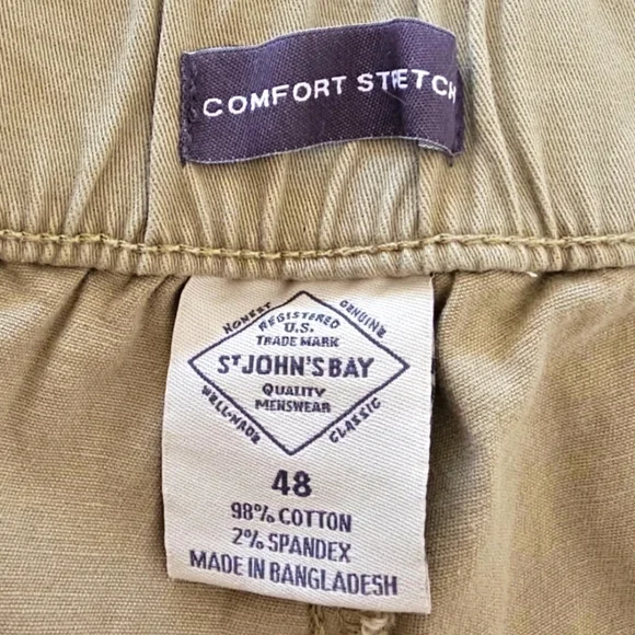 St Johns Bay Flat Front Comfort Stretch Adjustable Waist Shorts Size 48 NWT - Picture 4 of 11